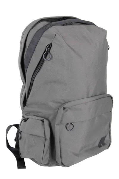 K-way Spacious Green Polyester Backpack With Padded Straps