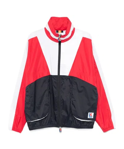 K-way Stand Collar Casual Jacket In Multi