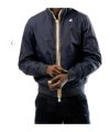 K-way Stand Collar Casual Jacket In Blue
