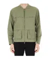 K-way Stand Collar Casual Jacket In Green