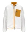 K-way Stand Collar Casual Jacket In White