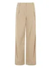 K-way Straight-leg Trousers In Neutral