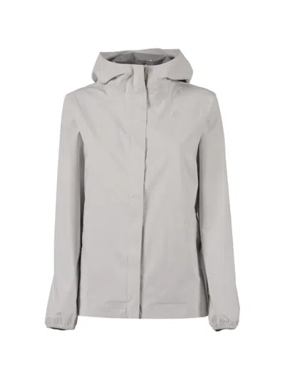 K-way Stretch Hooded Jacket In Gray