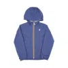K-way Stretch Nylon 'jack' Jacket Kids In Blue