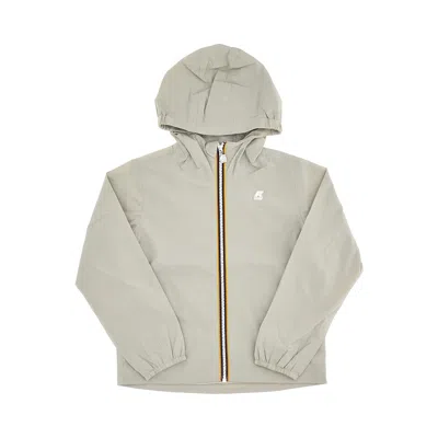 K-way Stretch Nylon 'jack' Jacket Kids In Grey
