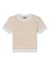 K-way Emel T-shirt White/beige Striped In White