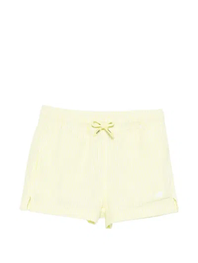 K-way Kids' Striped-pattern Swim Shorts In Yellow