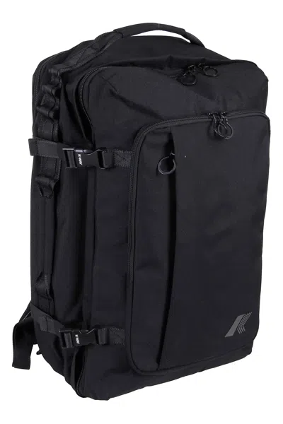 K-way Structured Black Polyester Backpack With Spacious Design