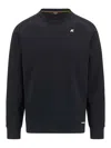 K-way K Way Medina Cotton Blend Crewneck Sweatshirt In Black