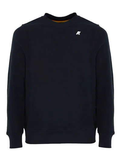 K-way Cotton Sweatshirt In Blue