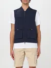 K-way Textured Finish Blue Jacket With Adjustable Hem