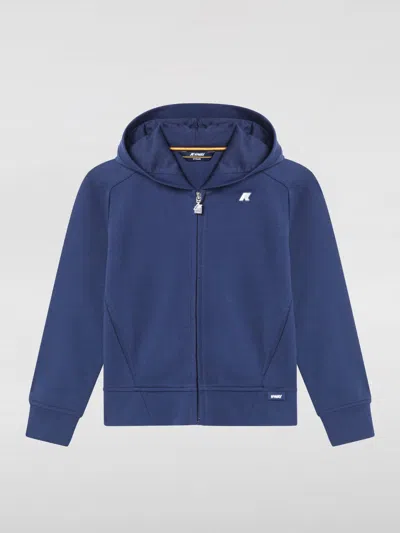 K-WAY SWEATER K-WAY KIDS COLOR BLUE,G93328009