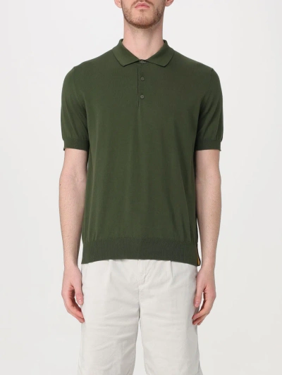 K-way Pleyne Knitted Cotton Polo Shirt In Green