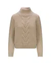 K-way K Way Fuzzy Turtleneck Pullover In Pink
