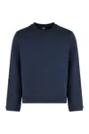 K-way Perruel Cotton Cashmere Regular-fit. Felpa Girocollo Realizzata Con Un Morbido Blend Di Cotone E Cas In Blue