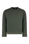 K-way Perruel Cotton Cashmere Regular-fit. Felpa Girocollo Realizzata Con Un Morbido Blend Di Cotone E Cas In Green