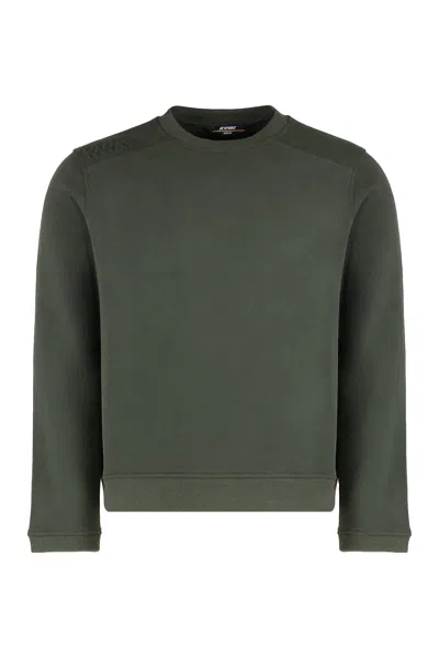K-WAY SWEATER WITH A ROUND NECK PERRUEL IN COTTON AND CASHMERE.
