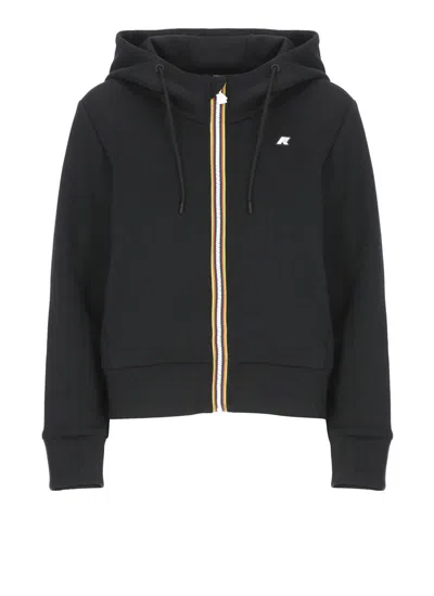 K-way Woman Sweatshirt Black Size Xl Cotton