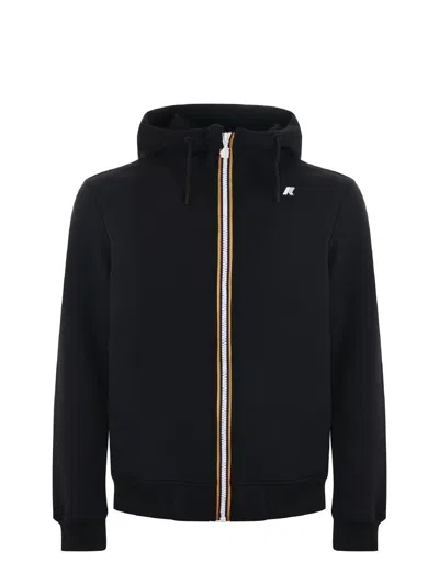 K-way Zip-up Hoodie Jacket In Black