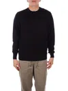 K-way Wool Crewneck Pull In Black Pure Nero