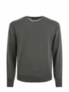 K-way Ribbed Round-neck Sweater In Green