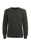 K-way Ribbed Round-neck Sweater In Green