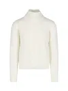K-way High Neck Sweater In White