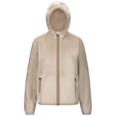 K-way Lily Velour Polar Reversible In Brown