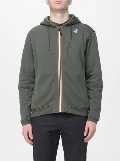 K-way Sweatshirt  Men Color Military In Gray