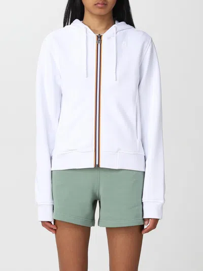 K-way Sweatshirt  Damen Farbe Weiss In White