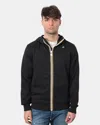 K-way Sweatshirt With Zip K Way Mod. Rainer Light Spacer - Usy Black Pure In Black
