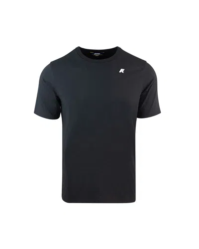 K-way T-shirt  Men Colour Black In Usyblack Pure
