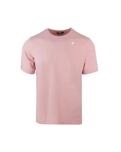 K-way T-shirt Adam Stretch Jersey Pink Powder In W7cpink Powder