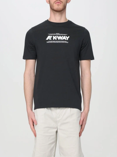 K-way T-shirt  Men Colour Black