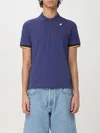 K-way Short-sleeved Polo Shirt Shirt In Blue 1