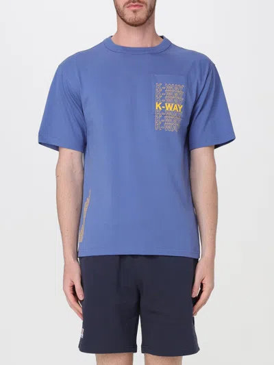 K-way T-shirt  Men Color Blue