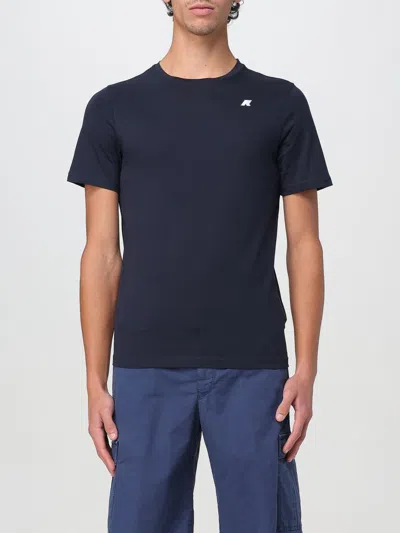 K-WAY T-SHIRT K-WAY MEN COLOR BLUE,G70367009