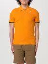 K-way Vibrant Orange Contrast Detail Polo In Orange