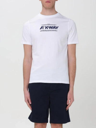 K-way T-shirt  Men Colour White