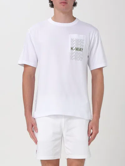K-way T-shirt  Men Color White