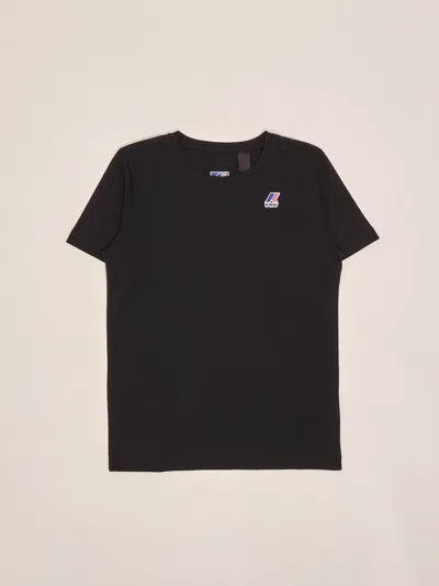 K-way Kids' T-shirt Le Vrai 3.0 Edouard T-shirt In Black