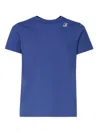 K-way T-shirt Logo In Cotton In Blue