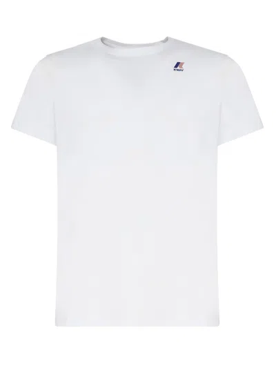 K-way T-shirt Logo In Cotton In White