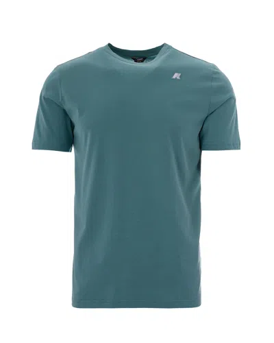 K-way T-shirt Odom Jersey Green Mine In Blue