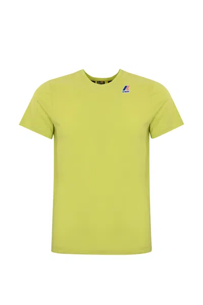 K-way T-shirt With Logo In Verde