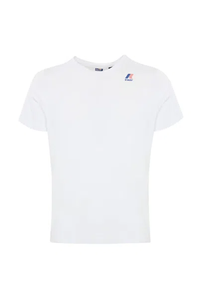 K-way T-shirt With Logo In White