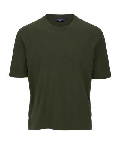K-way T-shirt With Round Neck And Short Sleeves In Black