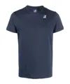 K-way T-shirt With Round Neck And Short Sleeves In Blue