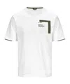 K-way T-shirt With Round Neck And Short Sleeves In White