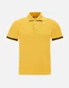 K-way Sunshine Yellow Cotton Blend Polo In Yellow